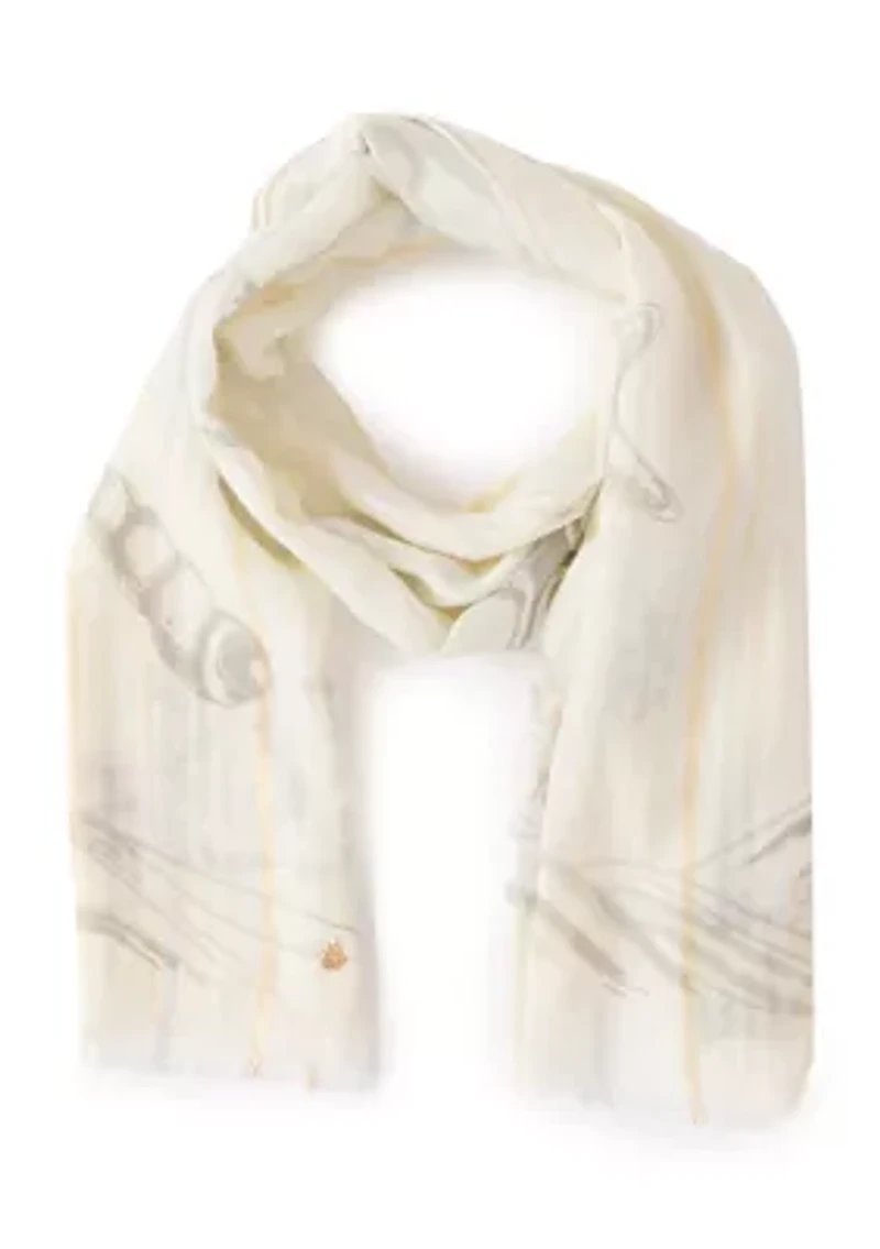 Sparkling Ocean Oversized Square Scarf