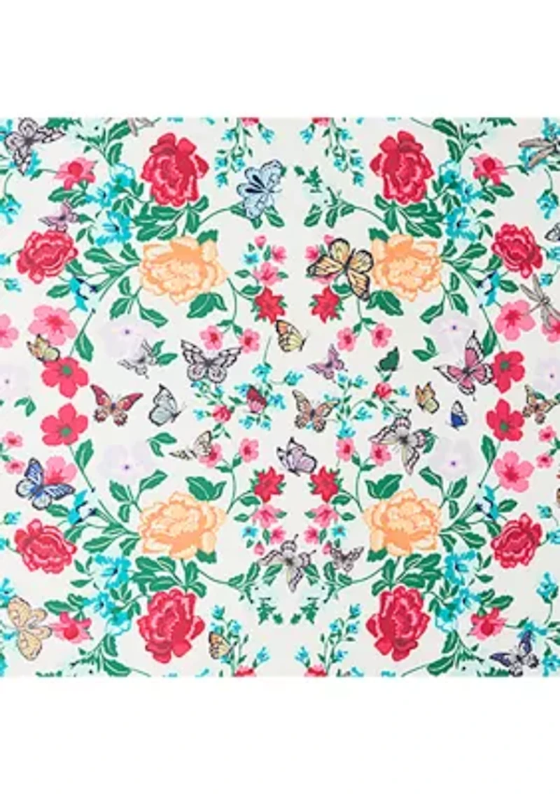 Butterfly Garden Square Scarf
