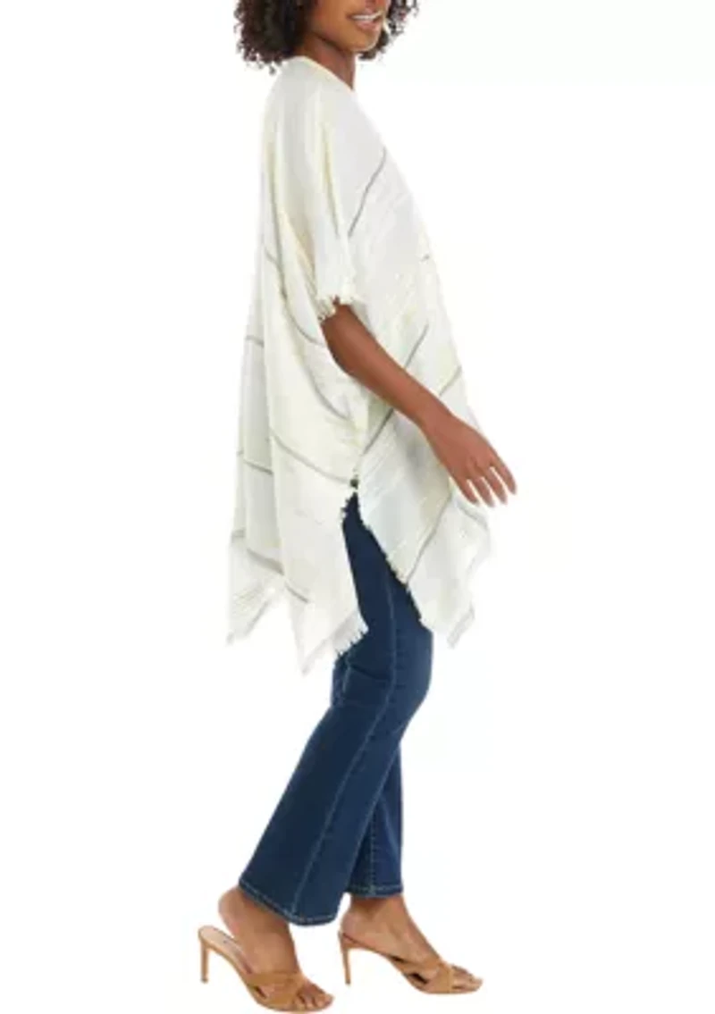 Women's Striped Ruana