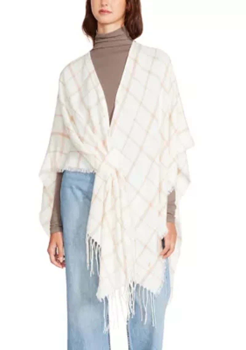 Women's Plaid Pull Through Ruana