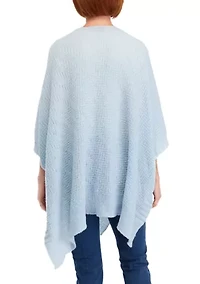 Women's Basketweave Knit Ruana