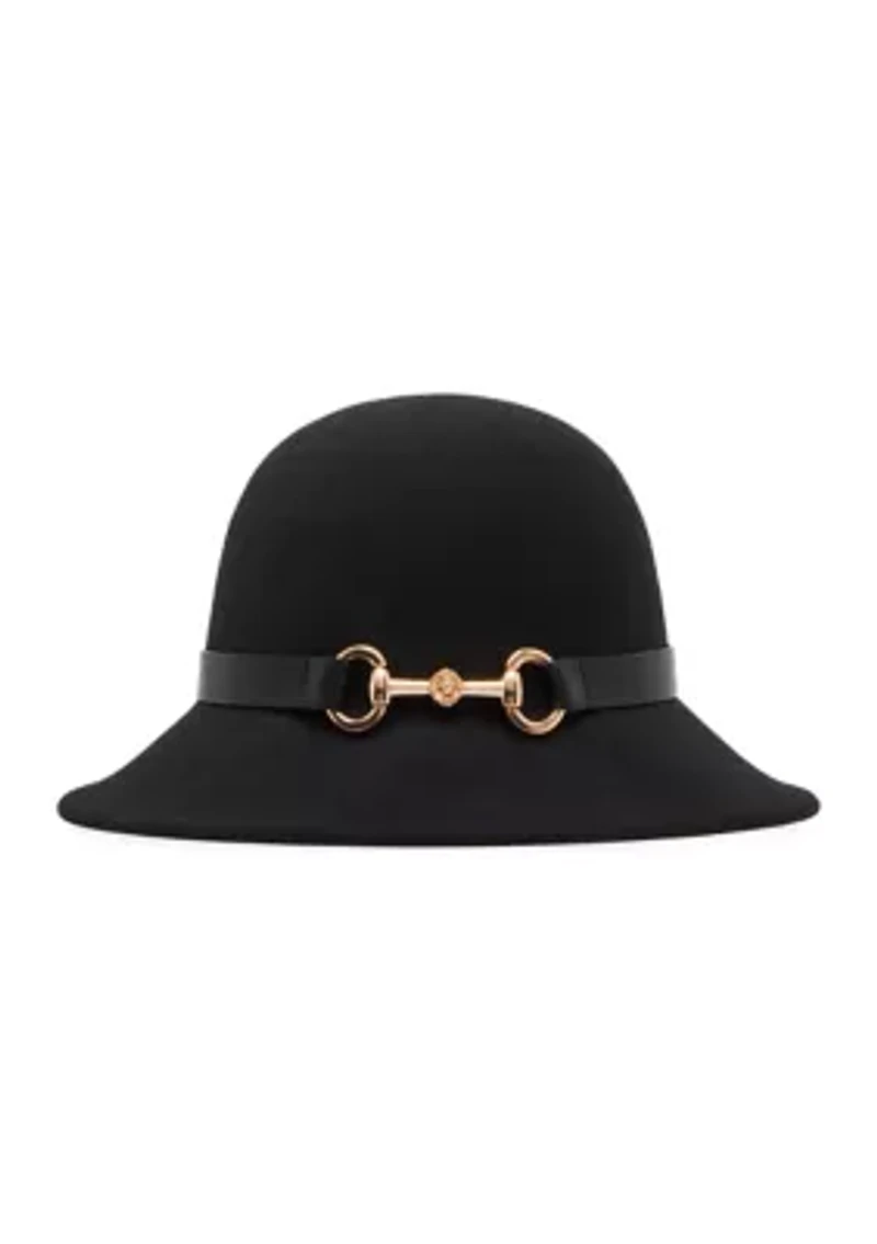 Horsebit Cloche Hat