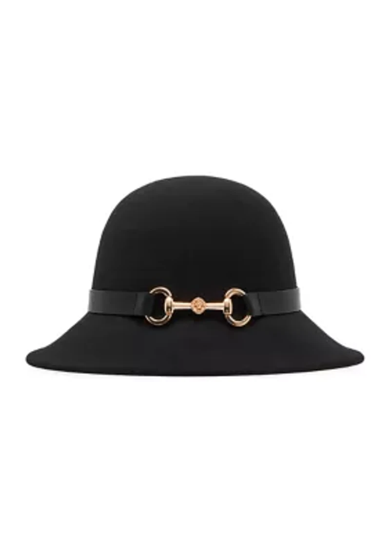 Horsebit Cloche Hat