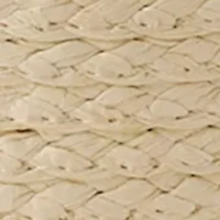 Slub Bow Straw Cloche Hat