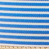 Preppy Stripe Band Straw Hat