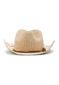 Tortoise Shell Western Hat