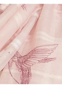 Hummingbird Bloom Oblong Scarf