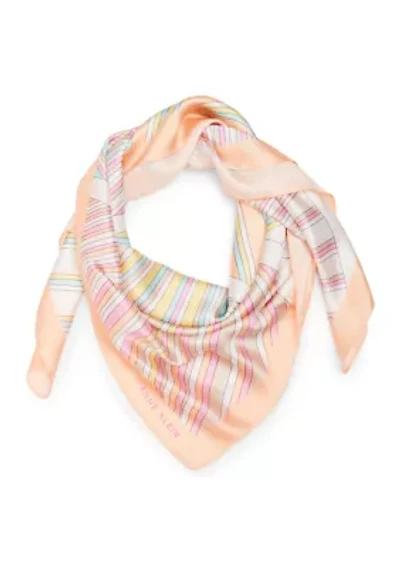 Crisscross Stripe Square Scarf