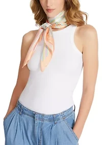 Crisscross Stripe Square Scarf