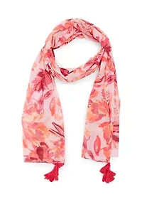 Abstract Blooms Oblong Scarf