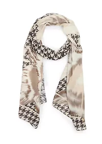 Blurred Floral Oblong Scarf