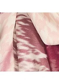 Blurred Floral Oblong Scarf