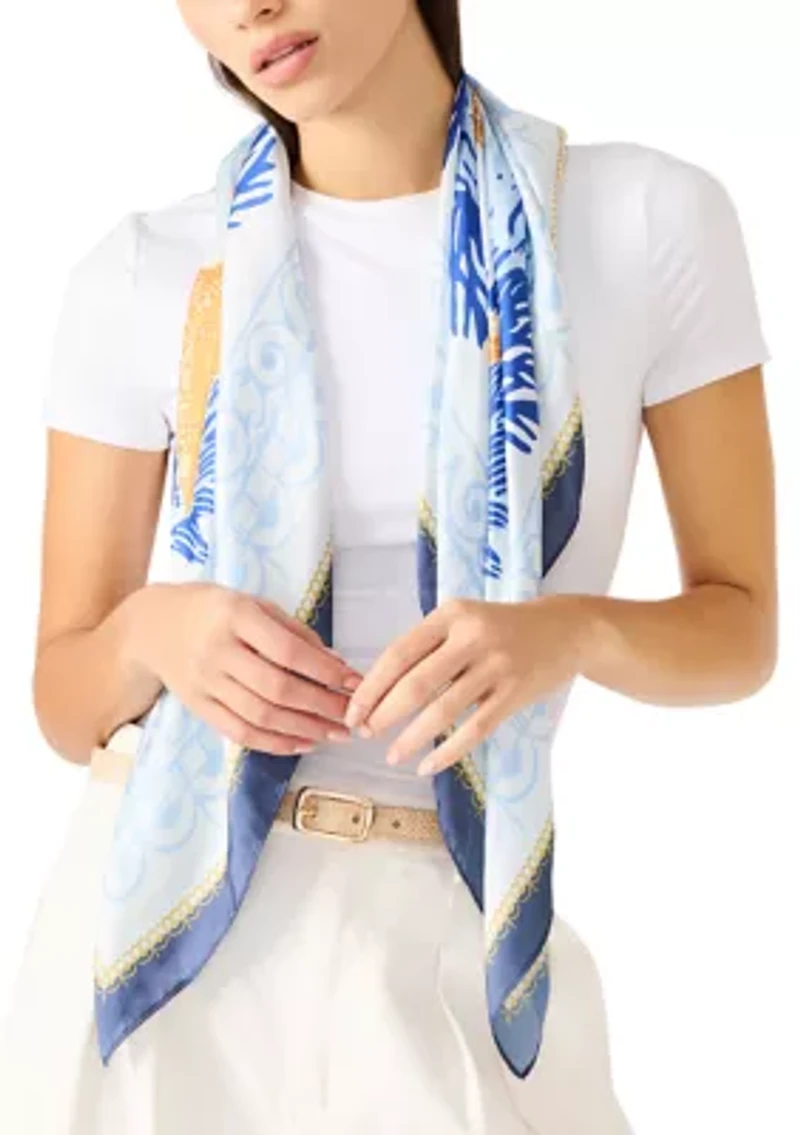 Mosaic Tile Starfish Square Scarf