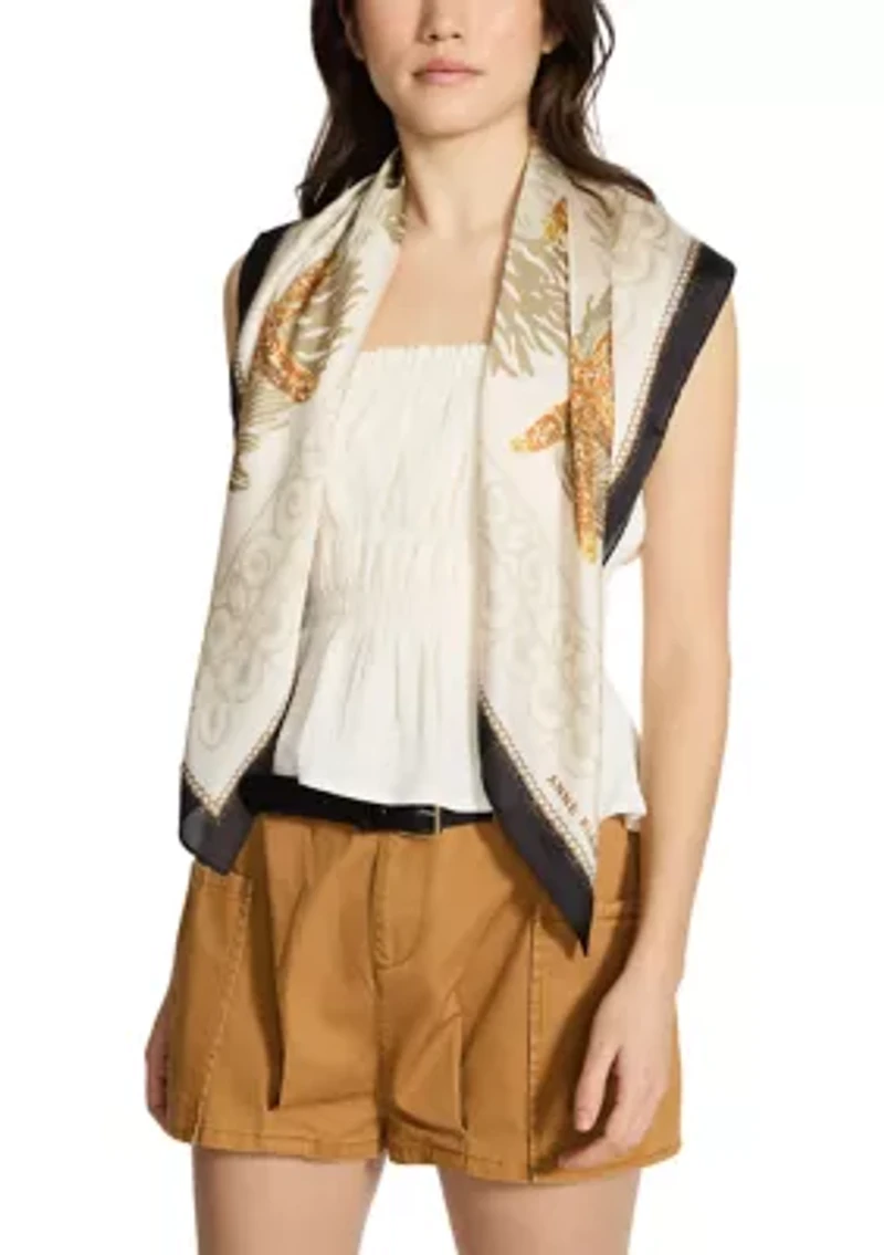Mosaic Tile Starfish Square Scarf