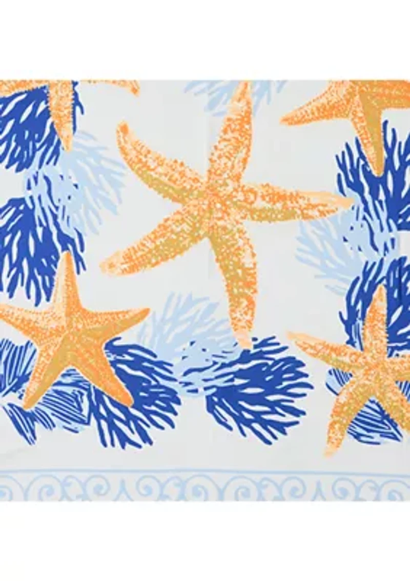 Mosaic Tile Starfish Square Scarf