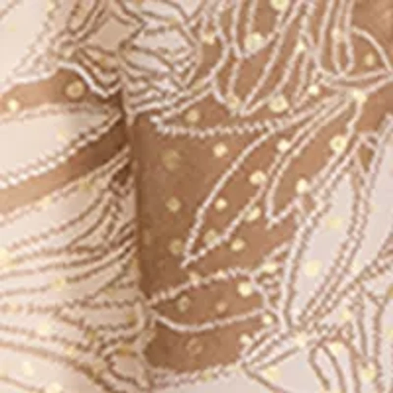 Women's Floral Foil Dotted Topper