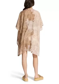 Women's Floral Foil Dotted Topper