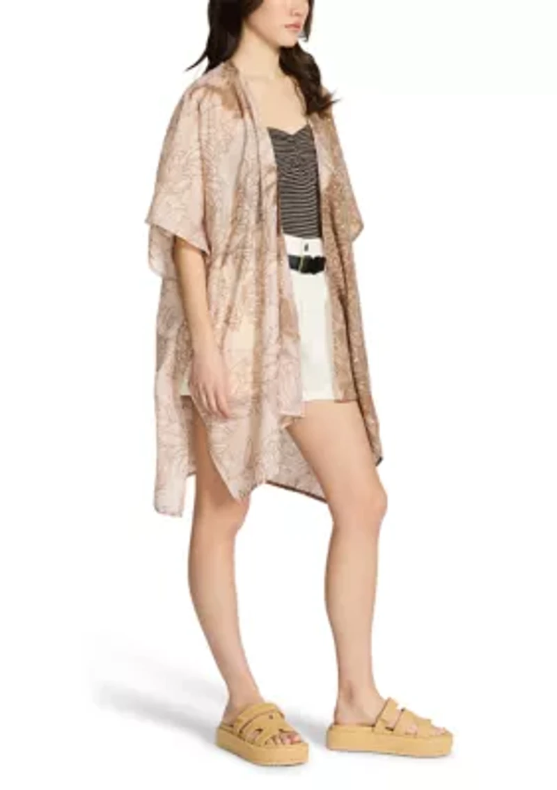 Women's Floral Foil Dotted Topper