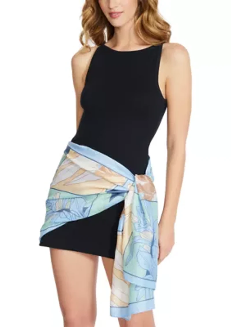 Picture Frame Floral Oblong Scarf