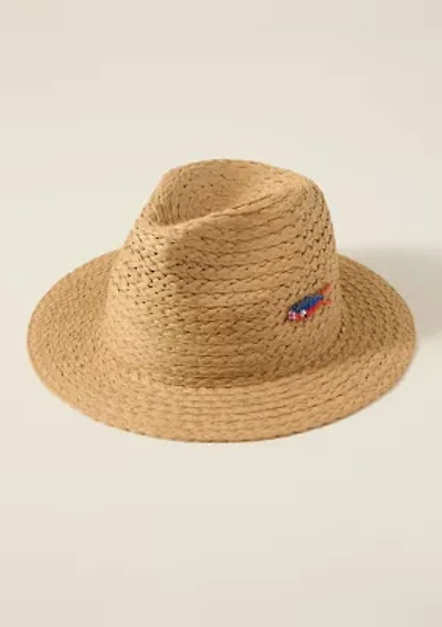 Sewing Down South x Crown & Ivy™ Beaded Fish Panama Hat