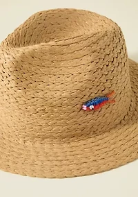 Sewing Down South x Crown & Ivy™ Beaded Fish Panama Hat