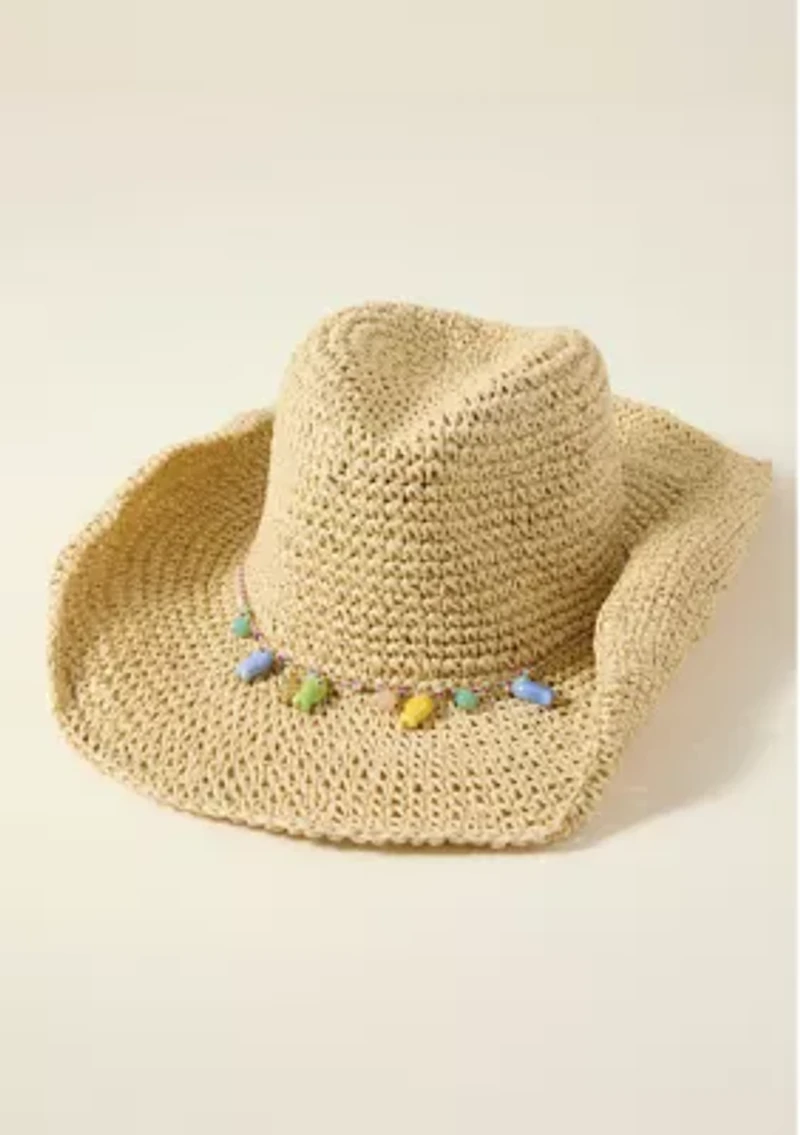 Sewing Down South x Crown & Ivy™ Straw Hat with Charms