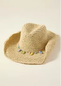 Sewing Down South x Crown & Ivy™ Straw Hat with Charms