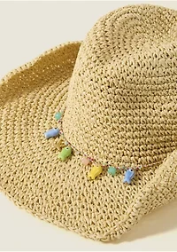 Sewing Down South x Crown & Ivy™ Straw Hat with Charms