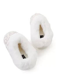 Women's Leopard Print Fur Clogs