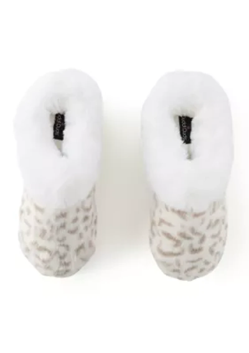 Women's Leopard Print Fur Clogs
