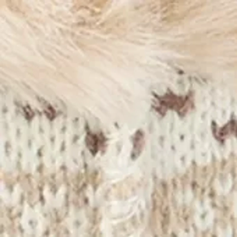 Fair Isle Knit Clog Slippers