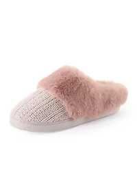 Chenille Texture Knit Clog Slippers