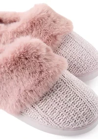 Chenille Texture Knit Clog Slippers