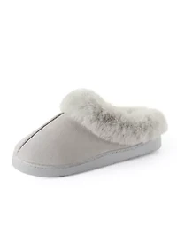 Microsuede Scuff Slippers