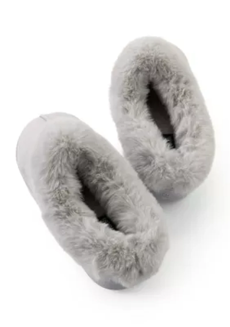 Microsuede Scuff Slippers
