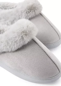 Microsuede Scuff Slippers