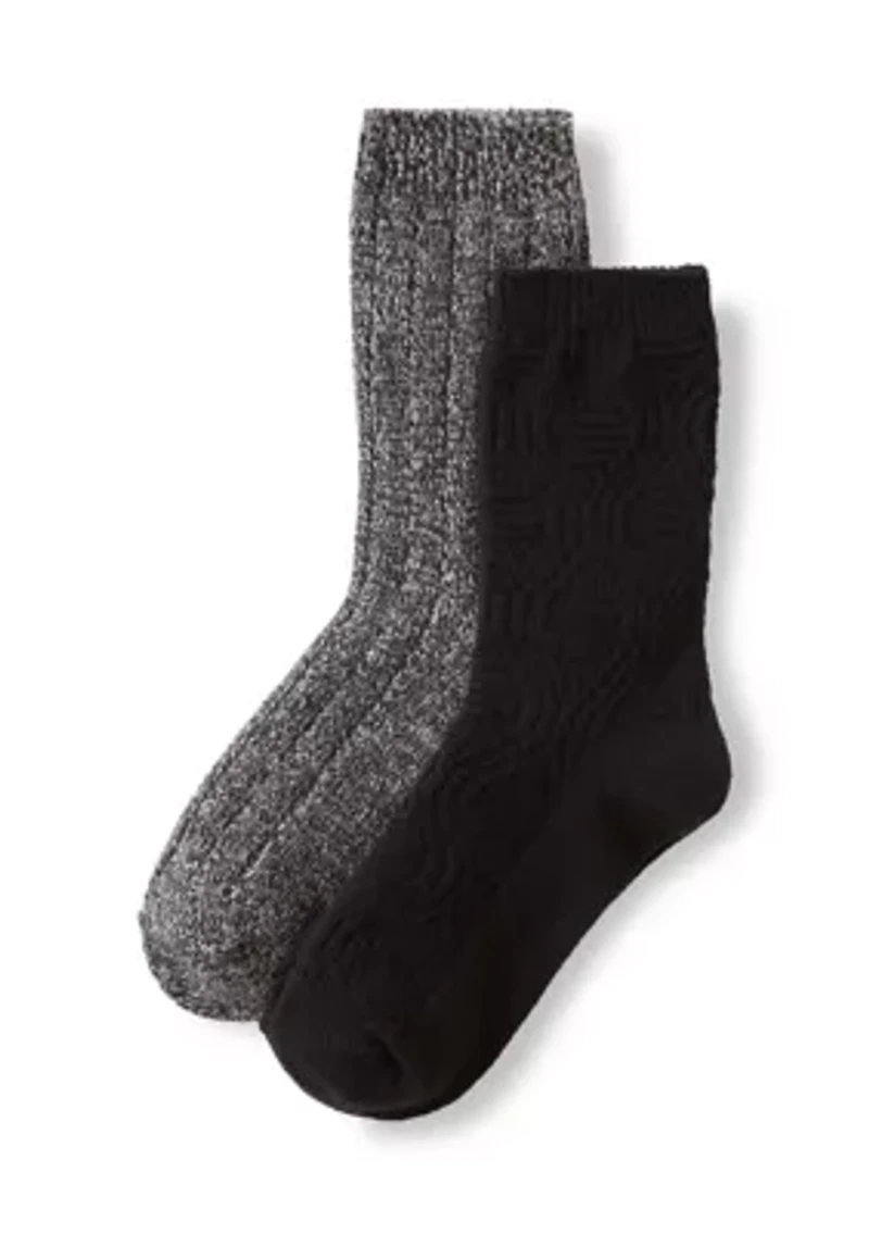 Boot Texture Crew Socks Pack