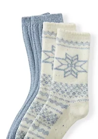 Boot Fairisle Fleck Crew Socks Pack
