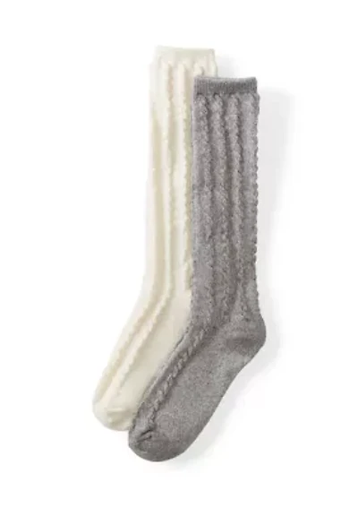 Texture Slouch Crew Socks - 2-Pack