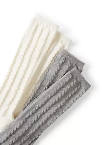 Texture Slouch Crew Socks - 2-Pack