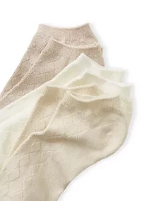 Tile Texture Lowcut Socks - 3 Pack