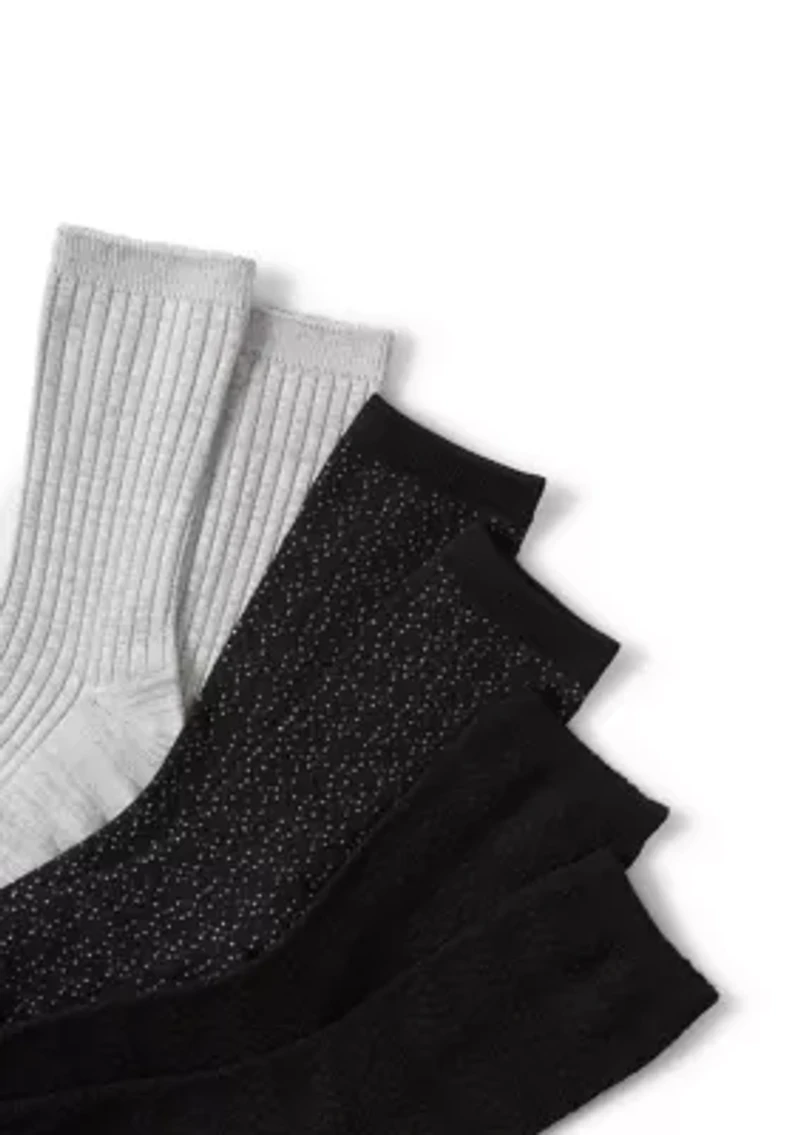 Midweight Birdseye Crew Socks - 3-Pack
