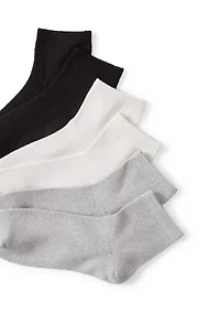 Midweight Texture Anklet Socks  - 3-Pack