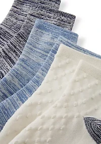 Women's Midweight Texture Anklet Socks 3-Pair Pack