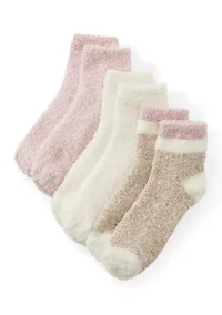 Women’s 3-Pair Pack Midweight Texture Anklet Socks