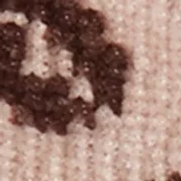 Chenille Cozy Lined Snowflake Demi Crew Socks 