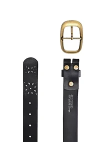 Blooming Crocus Leather Belt