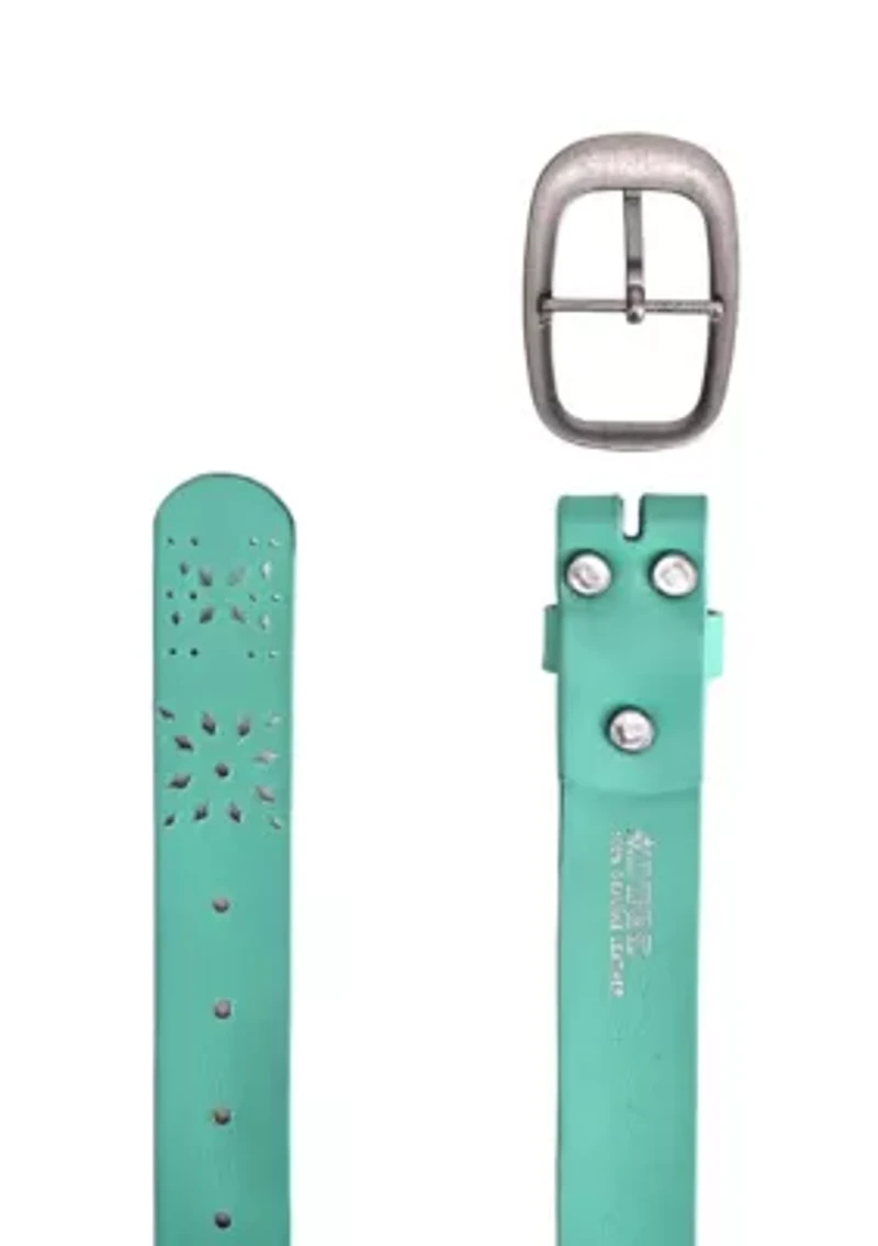 Blooming Crocus Leather Belt