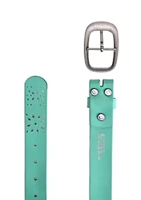 Blooming Crocus Leather Belt