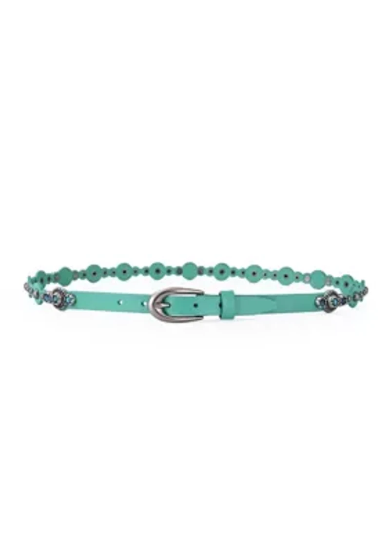 Rosa Flourish Leather Belt